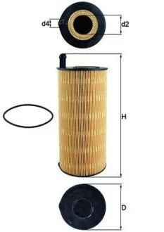 Фильтр масляный MAHLE / KNECHT OX 423/9D