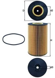 Масляний фiльтр MAHLE / KNECHT OX426D