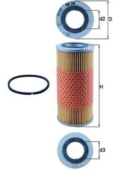 Фильтр MAHLE / KNECHT OX50D