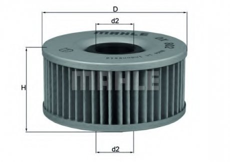 Фільтр оливи MAHLE / KNECHT OX 802 (фото 1)