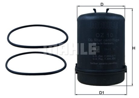 Фільтр масляний MAHLE / KNECHT OZ 10
