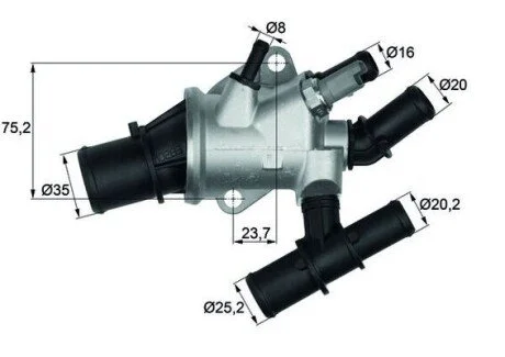 Термостати 147 00- MAHLE / KNECHT TI15588