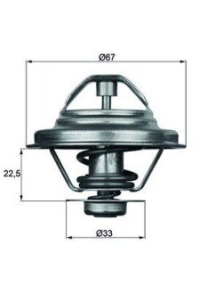 Термостат PKW MAHLE / KNECHT TX 24 87 D (фото 1)