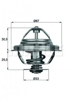 Термостат системи охолодження MAHLE / KNECHT TX 27 71D