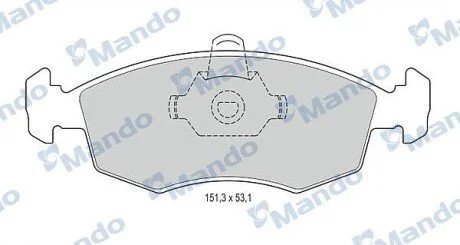 Гальмівні колодки до дисків MANDO MBF015166
