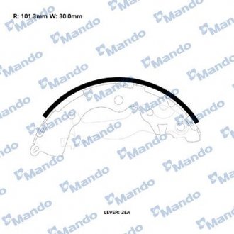 Колодки гальмівні барабан (вир-во) MANDO RMLH15
