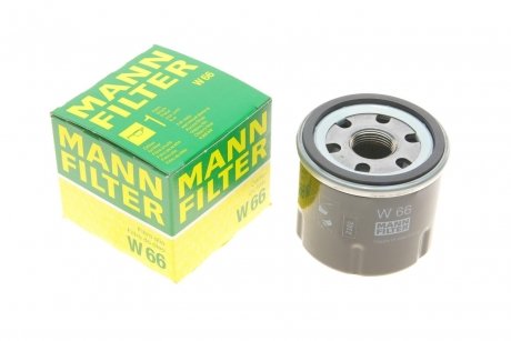 Фильтр масляный двигателя MANN W66 (фото 1)