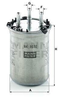 Фильтр топлива MANN WK 8032 (фото 1)