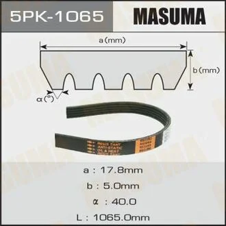 Ремень поликлиновый MASUMA 5PK1065