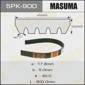 Ремінь поліклиновий MASUMA 5PK900