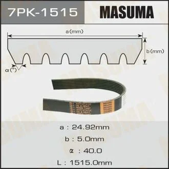 Ремень поликлиновый MASUMA 7PK1515