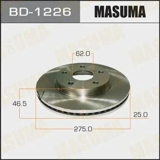 Диск тормозной front PRIUS/ ZVW41 [уп.2] MASUMA BD1226