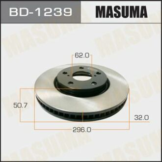 Диск гальмівний front LEXUS GS300 RH MASUMA BD1239 (фото 1)