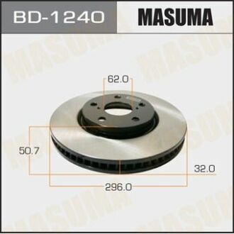 Диск гальмівний front LEXUS GS300 LH MASUMA BD1240 (фото 1)