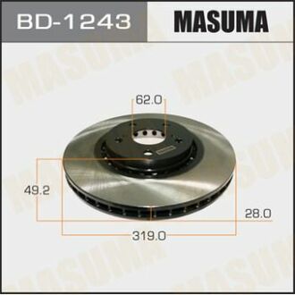 Гальмівний диск MASUMA BD1243 (фото 1)