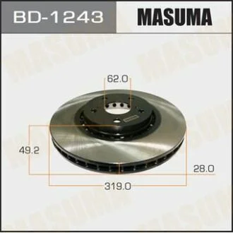 Тормозной диск MASUMA BD1243