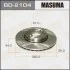 Диск гальмівний передній (кратно 2) Nissan Micra (02-10), Note (06-16) (BD-2104) MASUMA BD2104 (фото 1)