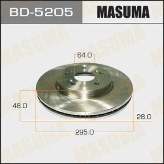 Диск гальмівний front CR-V 07- [уп.2] MASUMA BD5205