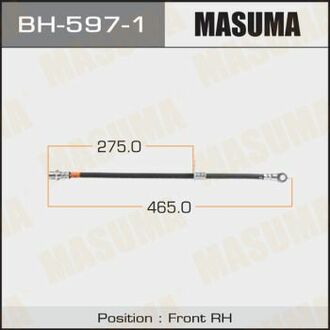Шланг тормозной T- /front/ LAND CRUISER UZJ200L RH MASUMA BH5971 (фото 1)