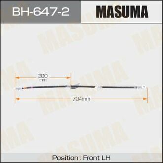 Шланг тормозной T- /front/ AVENSIS / ZRT270L LH MASUMA BH6472