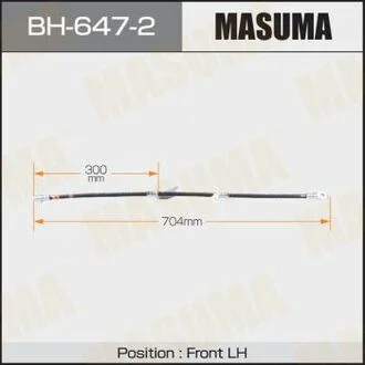 Шланг гальмівний T- /front/ AVENSIS / ZRT270L LH MASUMA BH6472