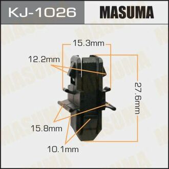 Кліпса (пластикова кріпильна деталь) MASUMA KJ1026 (фото 1)