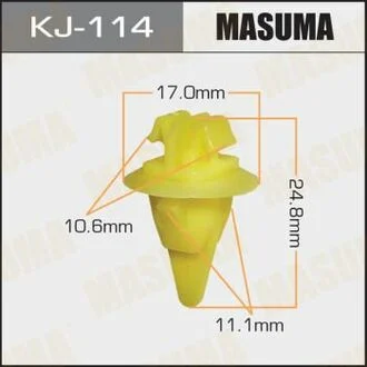 Кліпса (пластикова кріпильна деталь).. MASUMA KJ114