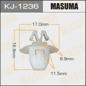 Кліпса пластикова MASUMA KJ1236 (фото 1)