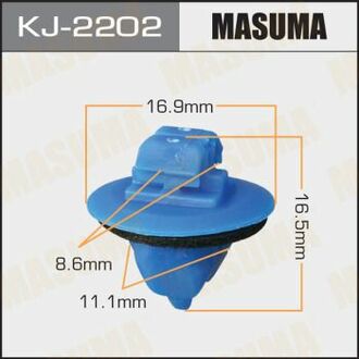 Клипса (кратно 50) (KJ-2202) MASUMA KJ2202 (фото 1)