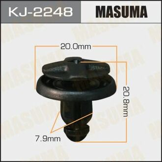 Кліпса пластикова MASUMA KJ2248 (фото 1)