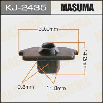 Кліпса (пластикова кріпильна деталь) MASUMA KJ2435 (фото 1)
