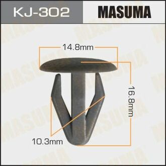 Клипса пластиковая MASUMA KJ302 (фото 1)