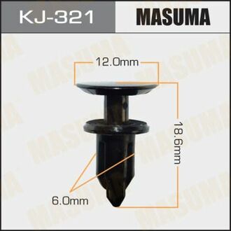 Кліпса пластикова MASUMA KJ321 (фото 1)