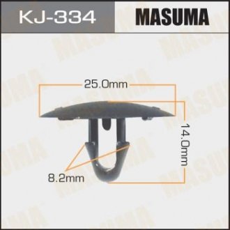Кліпса пластикова MASUMA KJ334 (фото 1)