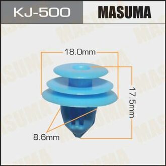 Клипса (кратно 50) (KJ-500) MASUMA KJ500 (фото 1)