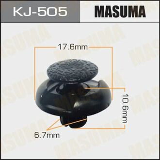 Кліпса d=6,5mm L=7mm MASUMA KJ505