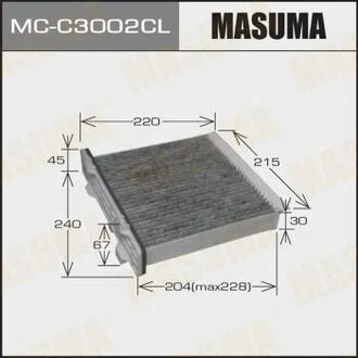 Салонный фильтр AC3504 угольный PAJERO, MONTERO/ V87W, V88W, V93W, V98W (1/20) MASUMA MCC3002CL