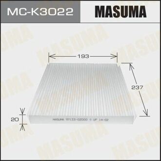 Салонний фільтр KIA/ SPORTAGE/ V2000, V2700 07- (1/40) MASUMA MCK3022 (фото 1)