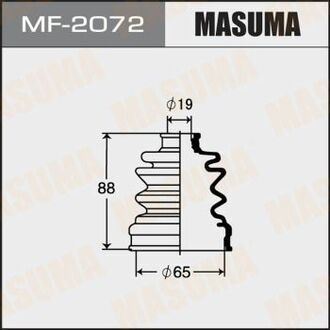 Пильовик гумовий MASUMA MF2072 (фото 1)