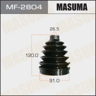 Пильовик ШРУСу зовнішнього (пластик) + спецхомут Toyota Camry (06-11), RAV 4 (05-16) MASUMA MF2804 (фото 1)
