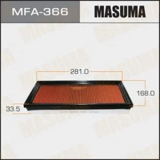 Фільтр повітряний A-243V з просоченням олією (MFA-366) MASUMA MFA366