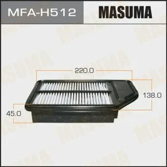Воздушный фильтр A-880V LHD HONDA/ JAZZ, CITY 05- (1/40) MASUMA MFAH512