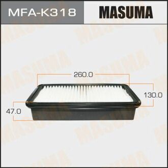 Повітряний фільтр A-023 LHD KIA RIO/ V1500 05- (1/40) MASUMA MFAK318