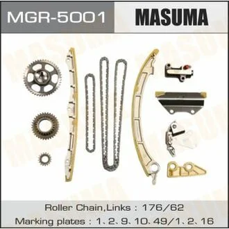 Комплект для заміни ланцюга ГРМ, K24A, K24Z4 MASUMA MGR5001 (фото 1)