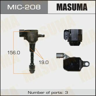 Катушка запалювання MASUMA MIC208