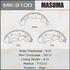 Колодки барабанні MASUMA  SX4/RW415,416,419 MK9100