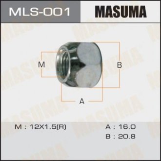 Гайка колеса MASUMA MLS001