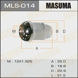 Гайка колесная MASUMA MLS014