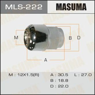 Гайка колесная MASUMA MLS222
