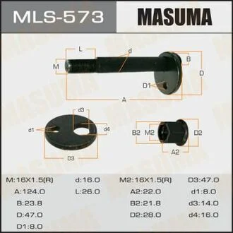 Болт ексцентрик к-т. MASUMA MLS573
